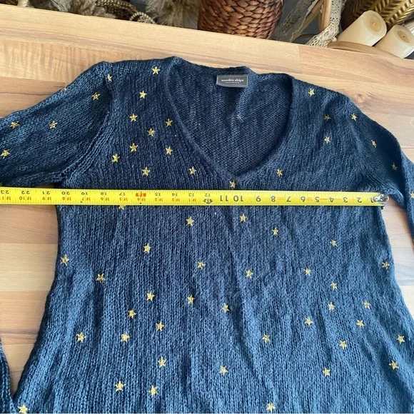 Wooden Ships Navy Blue gold mini stars sweater - Picture 7 of 9